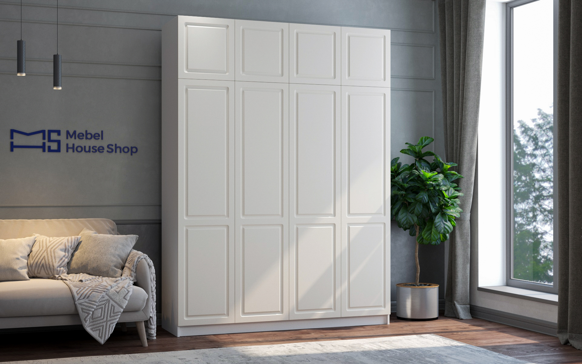 Шкаф распашной Кантри 6