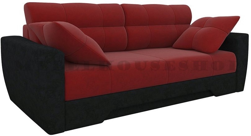 Диван прямой Амстердам Red&Black