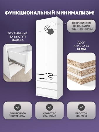Шкаф распашной Куб 30