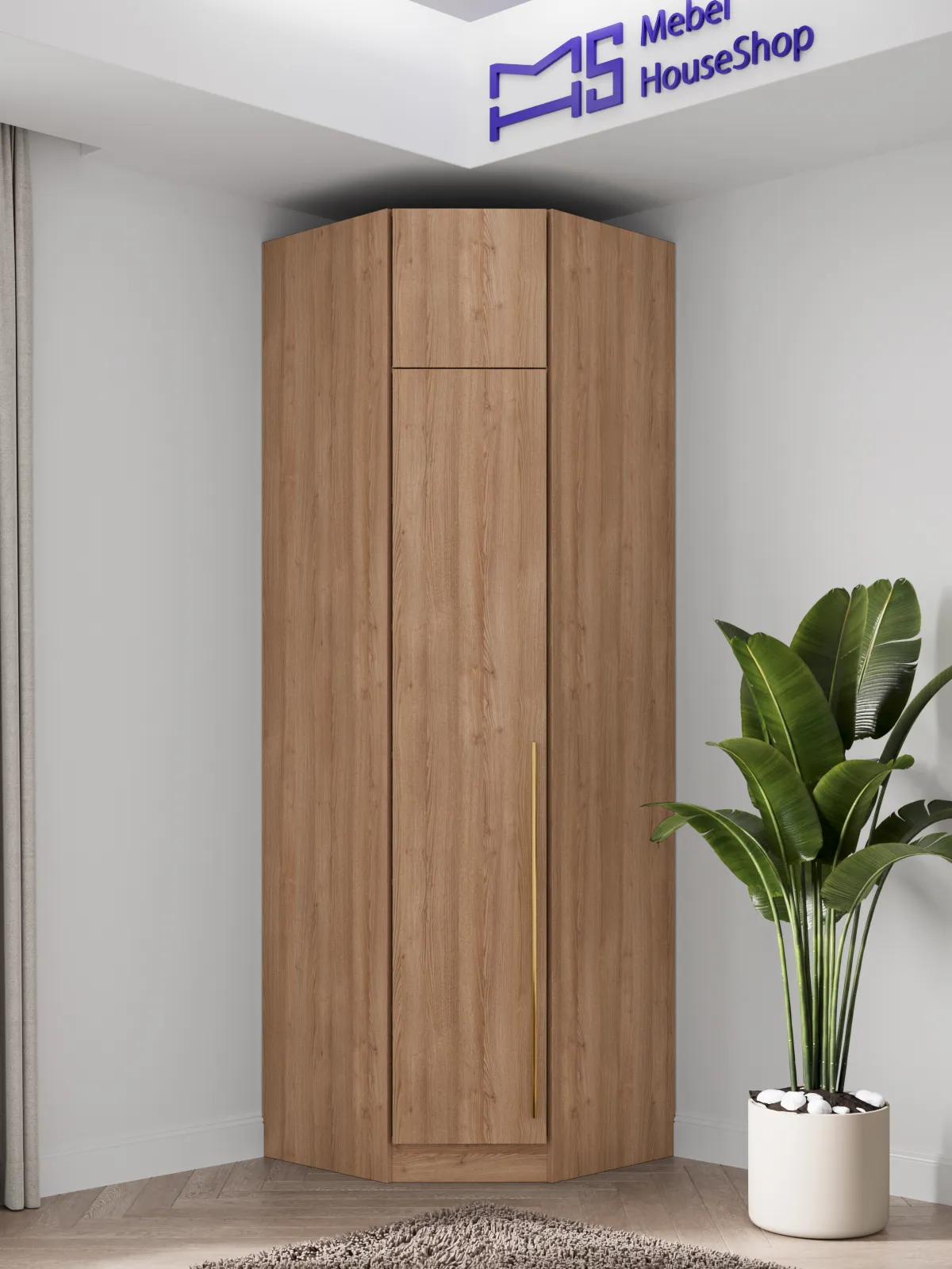 Угловой распашной шкаф Пакс 2